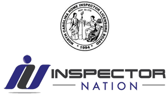 North Carolina Home Inspector Licensure Board NCHILB logo and Inspector Nation logo